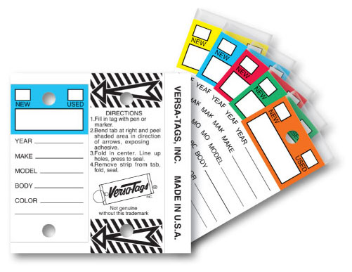 Versa-Tag Color-Top Key Tags