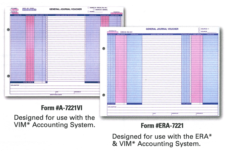 General Journal Vouchers