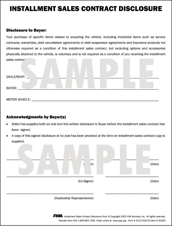 Contracts Forms