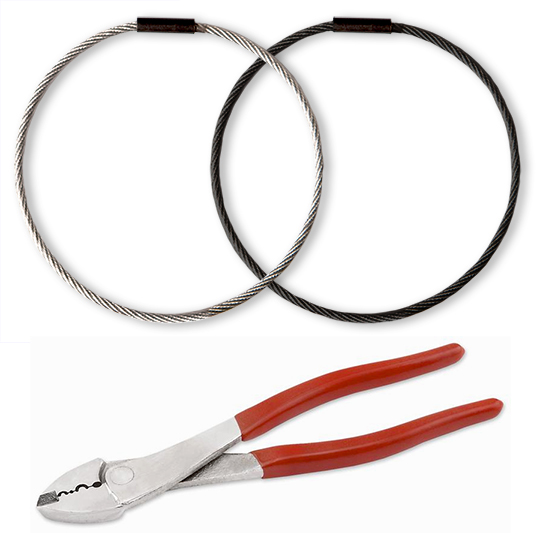 Flexible SteelCable Key Rings (50pk)